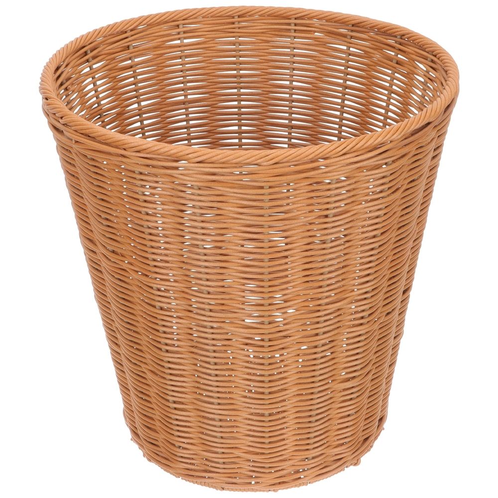 Rattan wastebasket by Everything Baby, woven household trash can in natural rattan, 11.42"x11.22"x7.87" for home storage.
