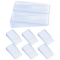 Set of 8 white construction shims for kids' building toys by Everything Baby, measuring 2x1.2x0.4 inches.