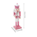 Set of four collectible wooden nutcracker puppets, festive holiday decor for kids, by Everything Baby, perfect for holiday display.