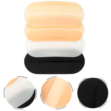 Set of four silicone bra strap cushions with anti-shoulder pads for comfortable support, designed for women’s bras and lingerie.