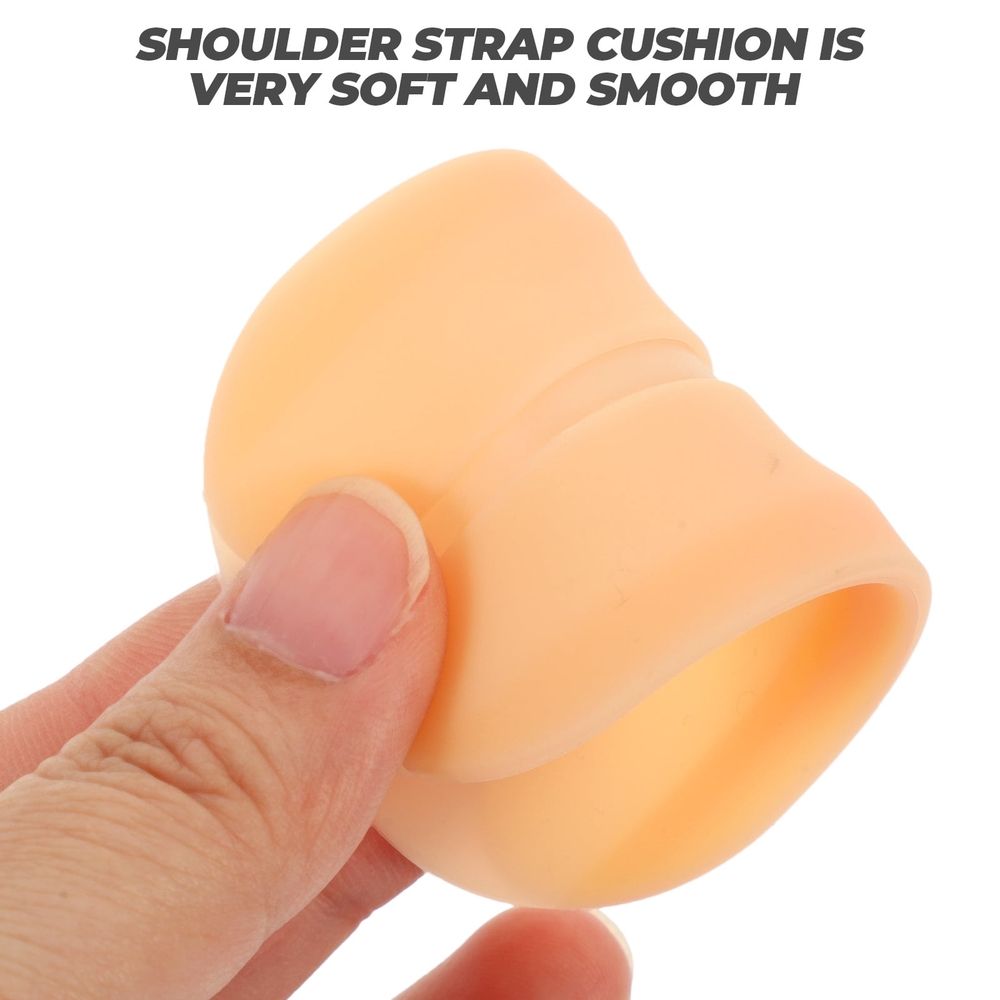 Set of four silicone bra strap cushions with anti-shoulder pads for comfortable support, designed for women’s bras.