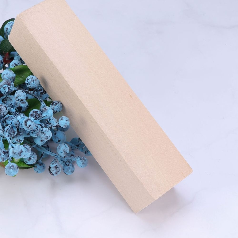 Wood craft block for kids' building toys, ideal for arts and crafts projects by Everything Baby, made of durable hardwood.