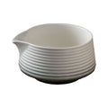 Handmade 500ml traditional Japanese ceramic matcha bowl with spout, ideal for tea, matcha latte, or kitchen use.