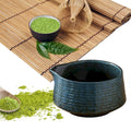 Handmade ceramic matcha bowl with spout for tea, 500ml, traditional Japanese style, ideal for matcha lattes and tea preparation.