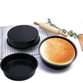 Round 8-inch nonstick cake mould and baking pan set from Everything Baby, ideal for pretend play baking activities.