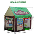 Green Carla Home Kids Clubhouse Play Tent for outdoor play, featuring a fun, colorful design for kids' imaginative outdoor activities.