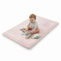 Pink Carla Home baby play mat with thick foam, 150x200cm crawling activity mat for infants by Everything Baby