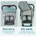 Lightweight black baby stroller by Everything Baby with easy fold design, suitable for travel and ages 0-5 years.