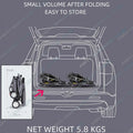 Lightweight compact baby stroller in black and grey by Everything Baby, foldable travel pram for easy portability and comfort.
