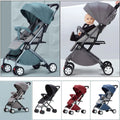 Lightweight compact baby stroller by Everything Baby in black and grey, foldable travel pram with easy maneuverability.
