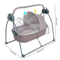 Blue auto-swing electric baby crib cradle with Bluetooth and lullabies, designed for baby and kid's activity comfort.