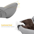 Blue adjustable baby carrier waist sling by Everything Baby, lightweight hip seat for infants and toddlers up to 36 months.