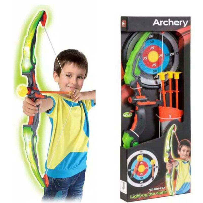 Latest Kingsport Light-up Kids Archery Set Suction Arrows Target