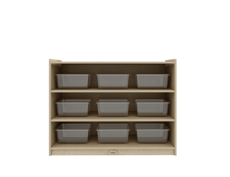 Jooyes Kids 3 Shelf Wooden Bookcase Organiser Storage - H76cm