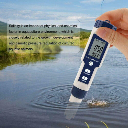 Set 7 In 1 and 5 in 1 PH Meter TDS/EC/Salt/Temp Water Quality Monitor Tester Pen