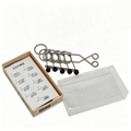 Vintage-style mechanical brain teaser with five linked rings, designed as desktop decor for kids and collectible activity toy by Everything Baby.