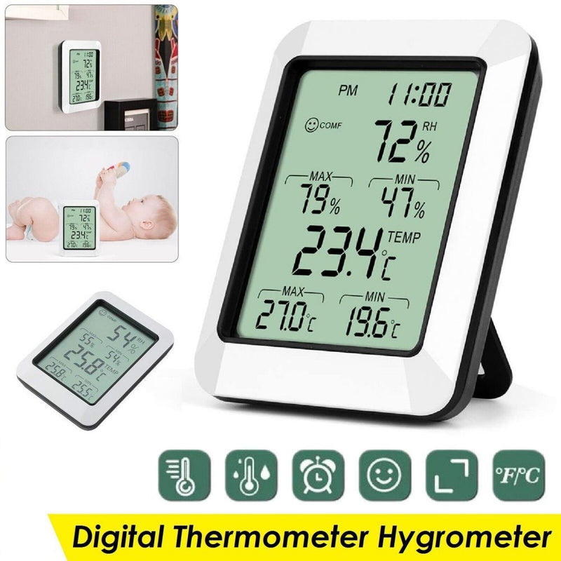 2024 Digital LCD Humidity Meter Indoor Hygrometer Thermometer Temperature NEW