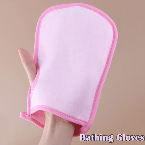 Pink universal Double-Side Super Soft Exfoliating Bath Mitt Shower Gloves Body Clean