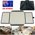 Baby and kids' jigsaw puzzle board mat by Everything Baby, holds up to 1000 puzzle pieces with a portable surface holder.