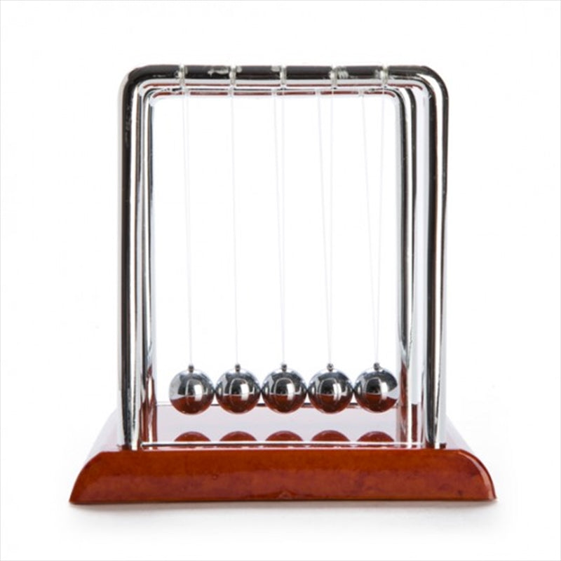 Newton's Cradle with Wood-look Base