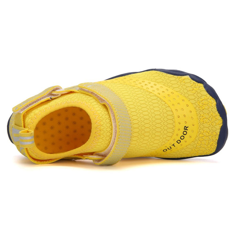 Kids Water Shoes Barefoot Quick Dry Aqua Sports Shoes Boys Girls - Yellow Size Bigkid US3 = EU34