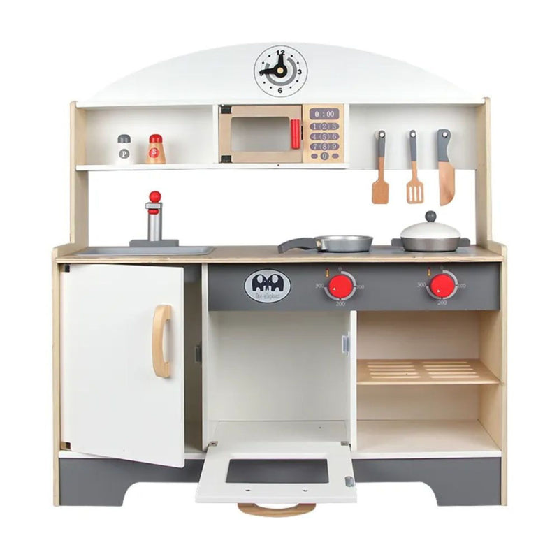 EKKIO Wooden Kitchen Playset for Kids (Minimalist)