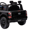 Black Kahuna Ford Ranger electric ride-on car for kids, featuring realistic design and sturdy build, suitable for young children.