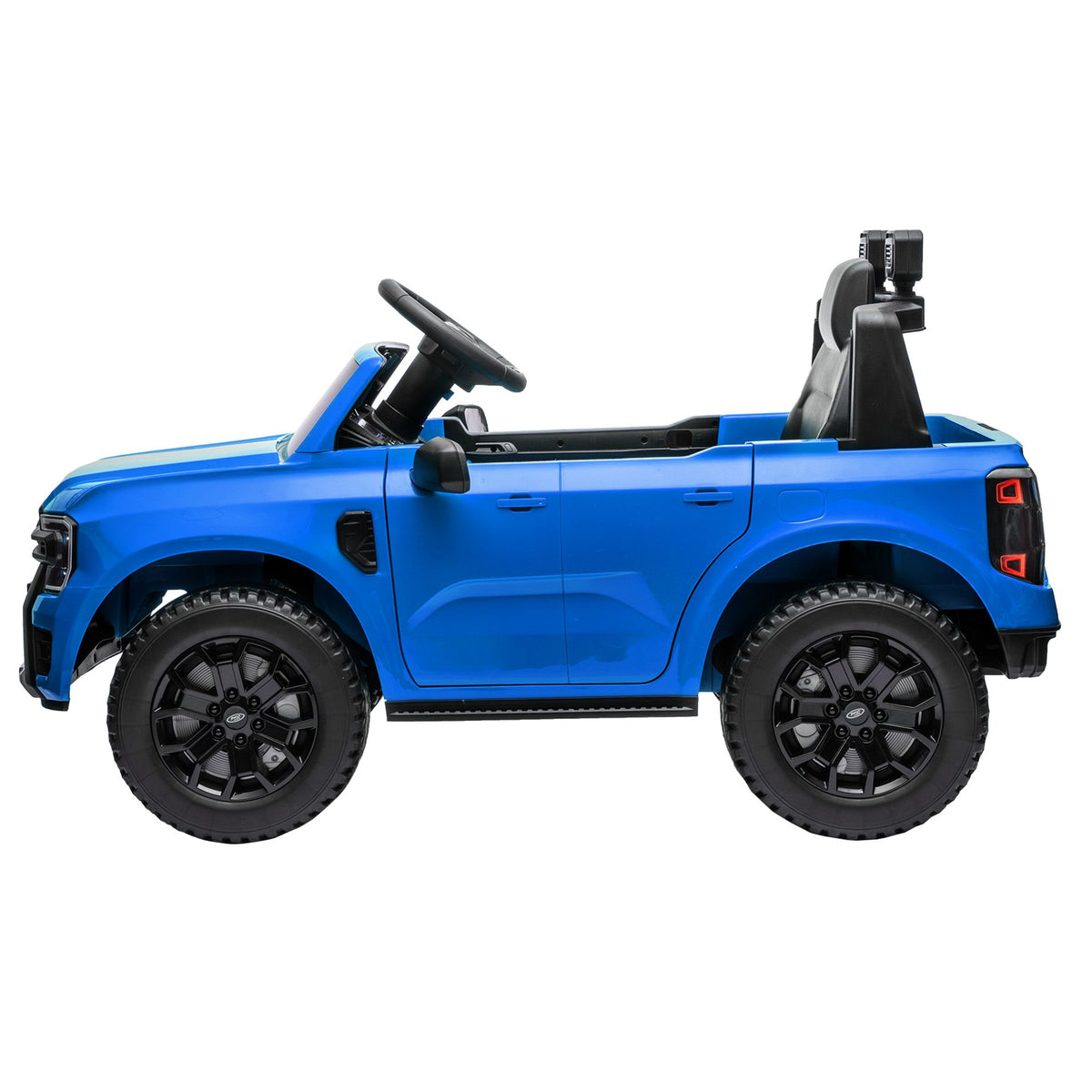 Blue Kahuna Ford Ranger electric ride-on car for kids, featuring realistic design and sturdy build for young drivers.