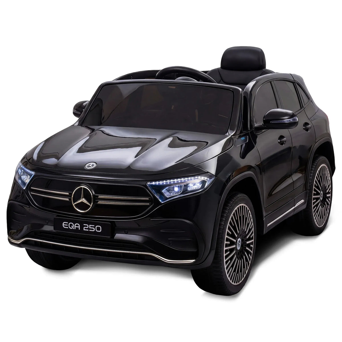 Kahuna Mercedes-Benz EQA 250 Kids 12V electric ride-on car with parental remote control, featuring realistic Mercedes design for children