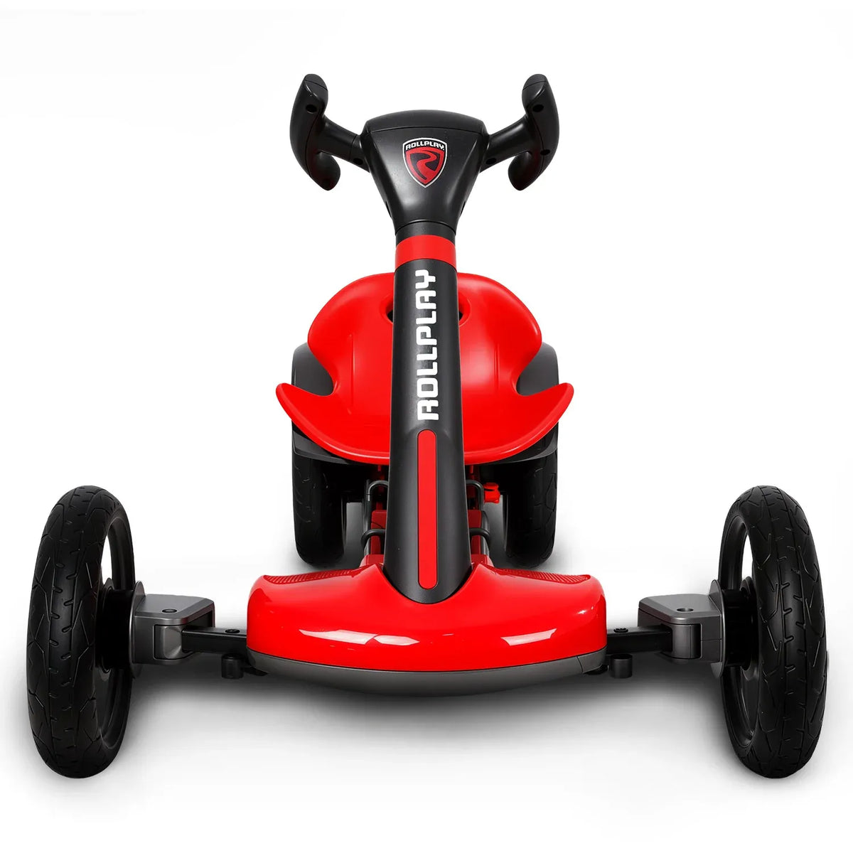 Kahuna Rollplay Flex Kart 6V electric ride-on go-kart for kids, foldable racing go-kart with safety features and colorful design.