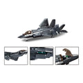 Sluban B1186 Chinese J35 Carrier Fighter stealth jet model kit for kids, featuring detailed building blocks and aircraft design.