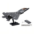 Sluban B1186 Chinese J35 Carrier Fighter stealth jet model kit with building blocks, suitable for kids and DIY toy enthusiasts.