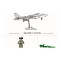 Sluban B1186 Chinese J35 Carrier Fighter stealth jet model kit for kids, featuring detailed building blocks and aircraft design.