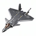 Sluban B1187 Chinese J20 Mighty Dragon stealth fighter jet model kit for kids, building block toy with detailed parts.