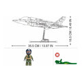Sluban B1361 F35 Lightning stealth fighter jet model kit for kids, featuring detailed USAF fighter plane building blocks toy.