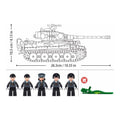 Sluban B1533 Tiger I Tank model kit, a German WWII military toy construction set with detailed building blocks for kids.
