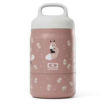 Monbento Handy Kids Insulated Lunch Box with Compartments - Fox