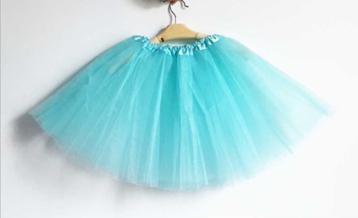 Aqua tulle tutu skirt dress for girls and women, perfect for ballet, dress-up, and parties, from Everything Baby.