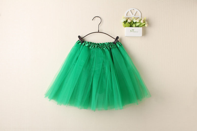 New Kids Tutu Skirt Baby Princess Dressup Party Girls Costume Ballet Dance Wear, Green, Kids