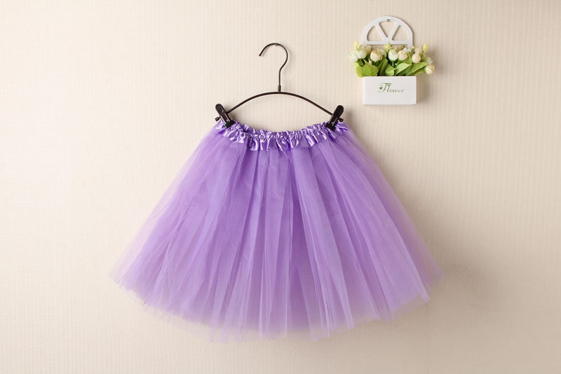 New Kids Tutu Skirt Baby Princess Dressup Party Girls Costume Ballet Dance Wear, Light Purple, Kids