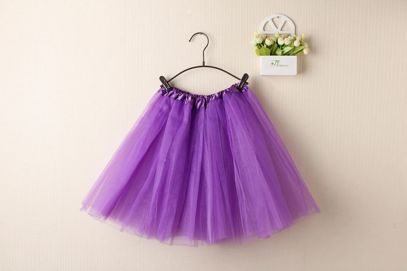 New Kids Tutu Skirt Baby Princess Dressup Party Girls Costume Ballet Dance Wear, Purple, Kids