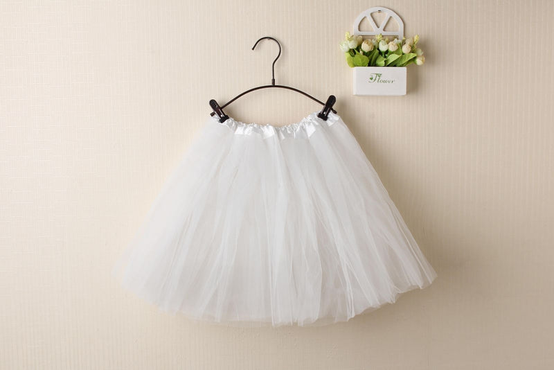 New Kids Tutu Skirt Baby Princess Dressup Party Girls Costume Ballet Dance Wear, White, Kids