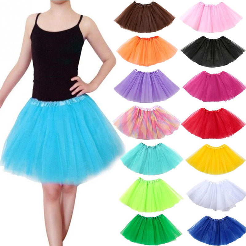 New Kids Tutu Skirt Baby Princess Dressup Party Girls Costume Ballet Dance Wear, Yellow, Kids