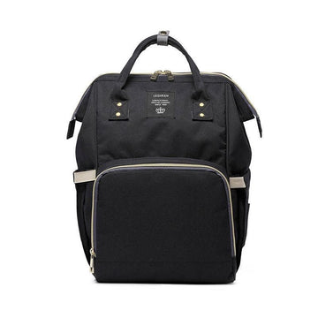 Luxury Multifunctional Diaper Nappy Backpack Maternity Mummy Changing Bag - Black