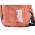 Luxury navy diaper backpack by Everything Baby, multifunctional maternity bag with changing pad and ample storage for baby essentials.