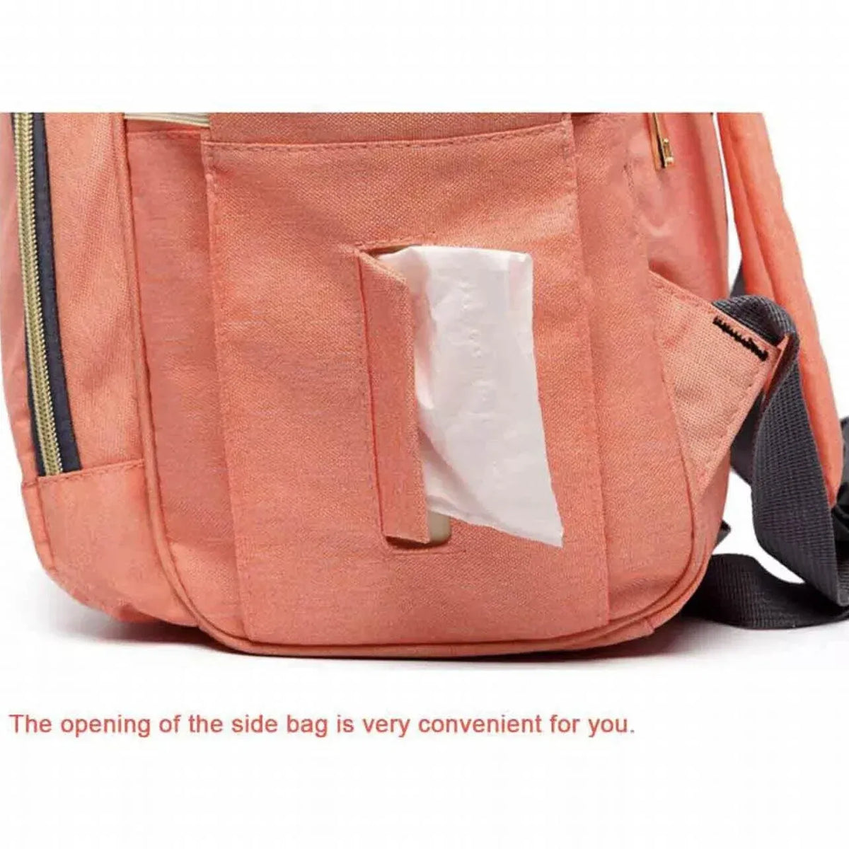 Luxury navy diaper backpack by Everything Baby, multifunctional maternity bag with changing pad and ample storage for baby essentials.