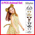 Baby tiger costume dress-up set with tail, bowtie, and ears for pretend play, featuring a cute tiger design for kids' cosplay.