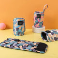 Purple portable USB milk warmer bag for baby bottles, travel feeding pouch by Everything Baby, ideal for on-the-go bottle heating.