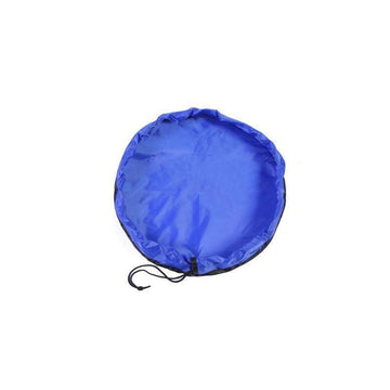Blue 150cm kids play mat bag by Everything Baby, portable toy storage organizer with drawstring for Lego and toy storage.