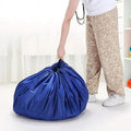 Blue 150cm kids play mat bag by Everything Baby, portable toy storage organizer for Lego and other toys with drawstring closure.